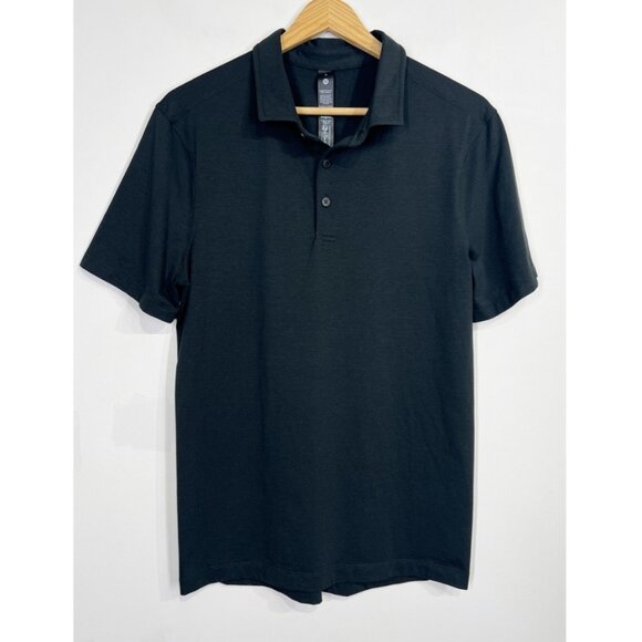 Lululemon Evolution Short-Sleeve Polo Shirt Black - Picture 2 of 6